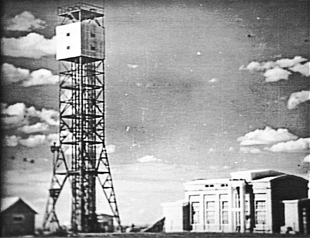 Башня, на которой был разме- щён заряд первой отечественной атомной бомбы РДС-1.