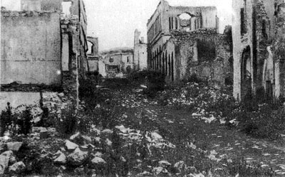 Руины армянского квартала города Шуша, 1920 год