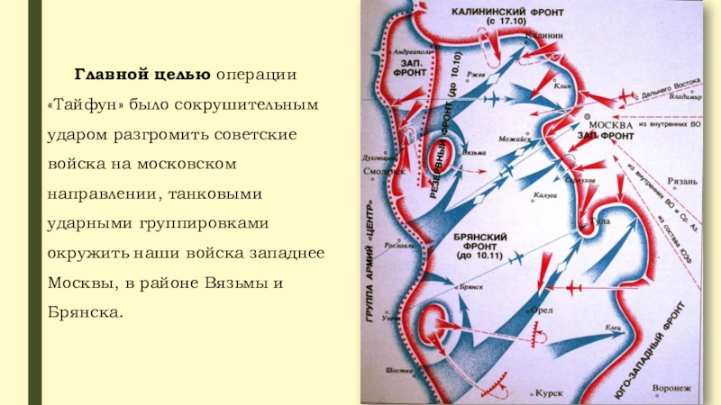 Направления наступления. Московская битва план Тайфун. Операция Тайфун битва за Москву карта. Операция Тайфун Московская битва карта. Битва за Москву операции.