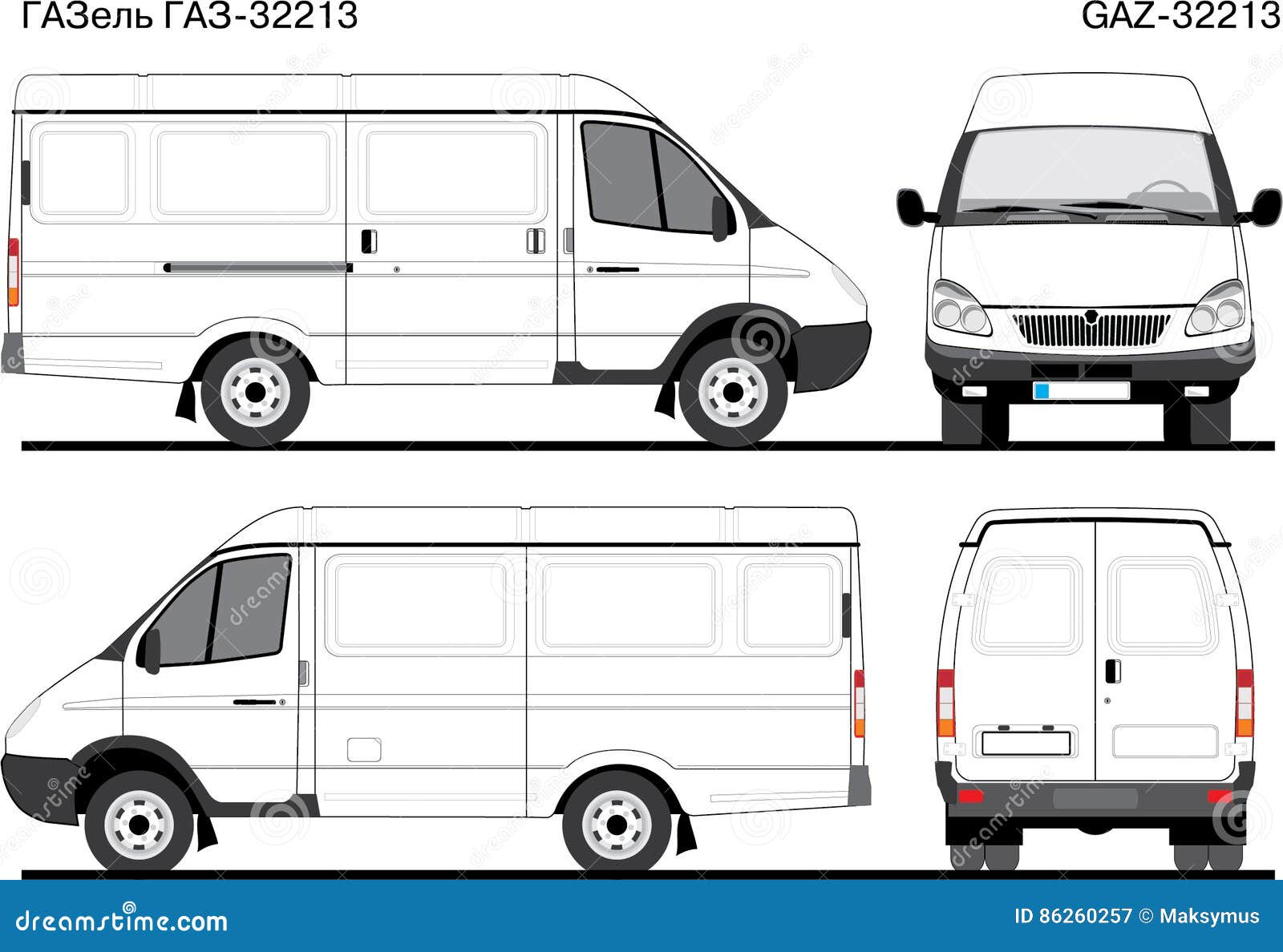 Габаритные размеры пассажирской газели: Сколько в пассажирской газели ...