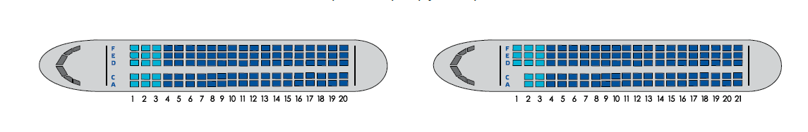 Схема мест самолета сухой суперджет