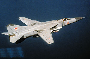 МіГ-23М Радянських ВПС в польоті в 1989 році