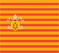 Striped flag of Pope Clemens VII.svg