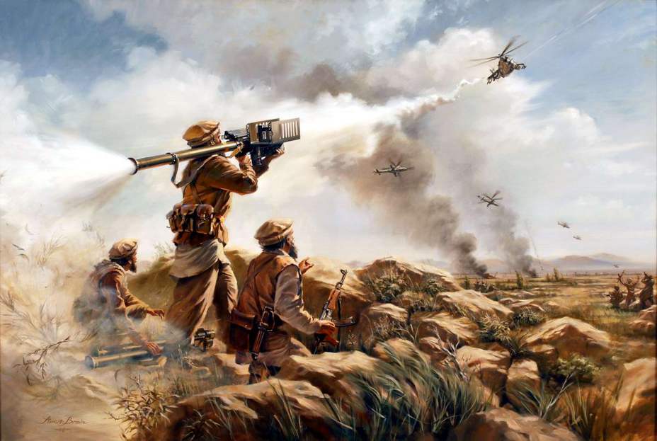 ​картина Стюарта Брауна «Первый укус», 2008 http://www.geopolintelligence.com/ - «Стингеры» в Афганистане: факты и легенды 