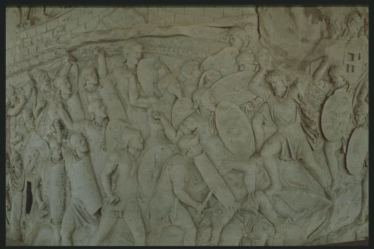 ​Сражение с даками (Колонна Траяна) - Римская армия. Подготовка к бою 