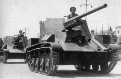 ​Самоходки Т.А.С.А.М. Т-60 на параде в Бухаресте 10 мая 1943 года Источник: tanks-encyclopedia.com - САУ по-трансильвански: собранные из трофеев 