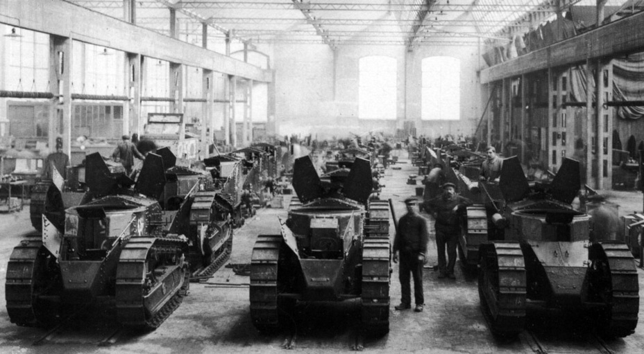 ​Учебные танки в постройке. Осень 1917 года - Первый танк классической компоновки 