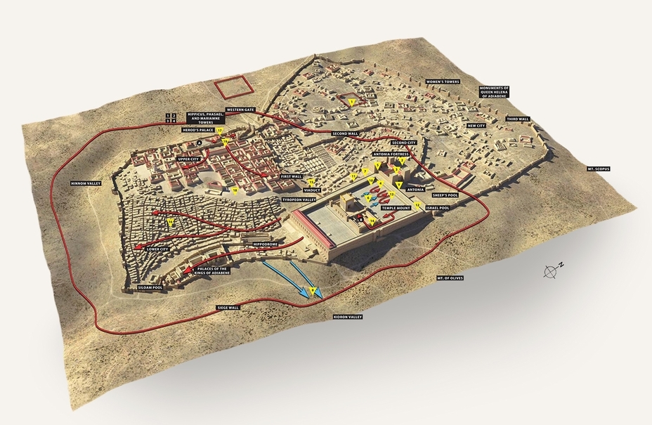 ​Осада и штурм римлянами Иерусалима - Иудейская война: падение Иерусалима 