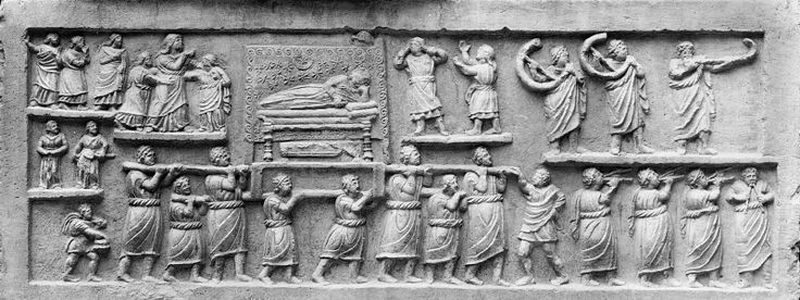 ​Римская погребальная церемония. Рельеф II–I веков до н.э. - Гражданские войны Рима: Серторий и сулланцы 