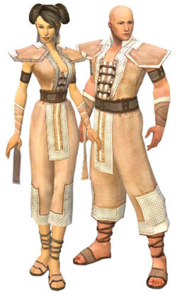 A male and female monk