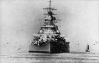 Bismarck anchored in Kiel