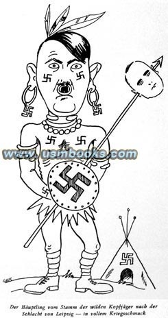 Native American Hitler and swastika tepee