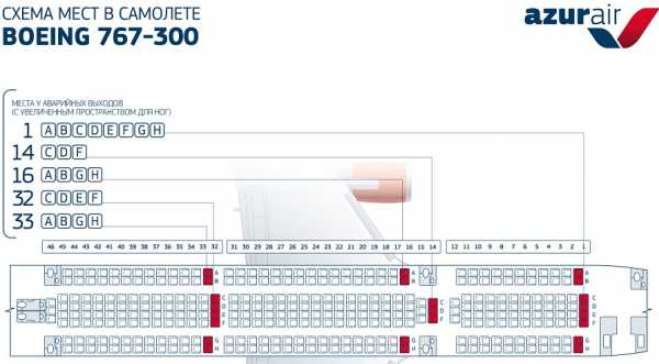 Boeing 767 300 азур эйр схема салона