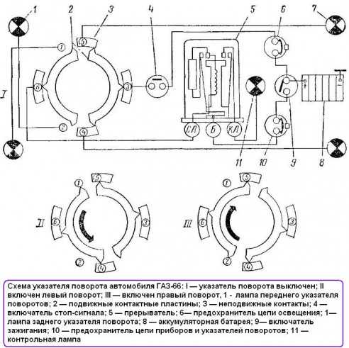 Схема зарядки газ 66