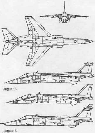 Чертежи sepecat jaguar