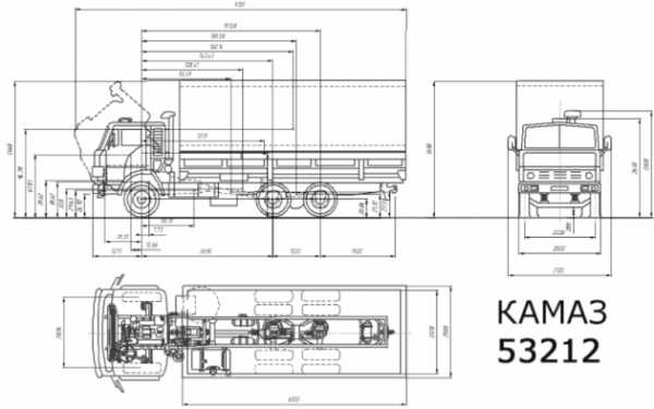Чертеж камаз 53212