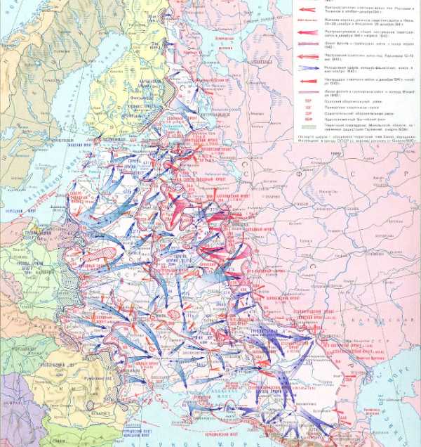 Карта наступления фашистов на ссср