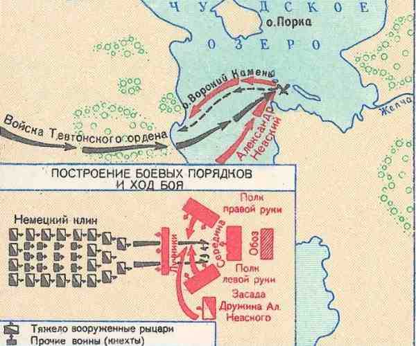 Ледовое побоище схема битвы