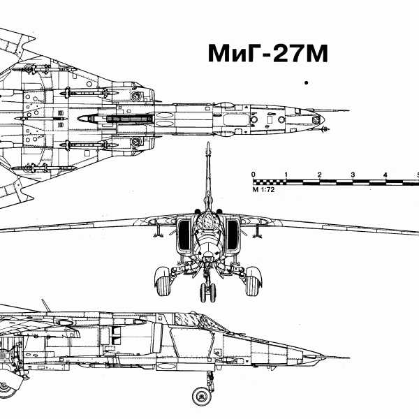 Миг 27 чертеж