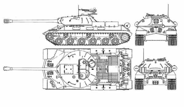 Чертеж танка ис3