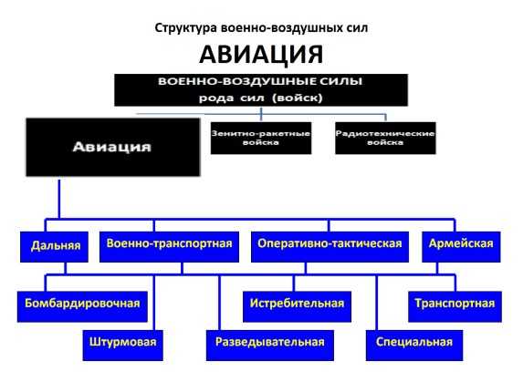 Схема вс рф виды и рода войск