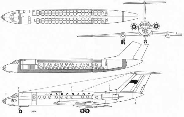 Ту 134 схема